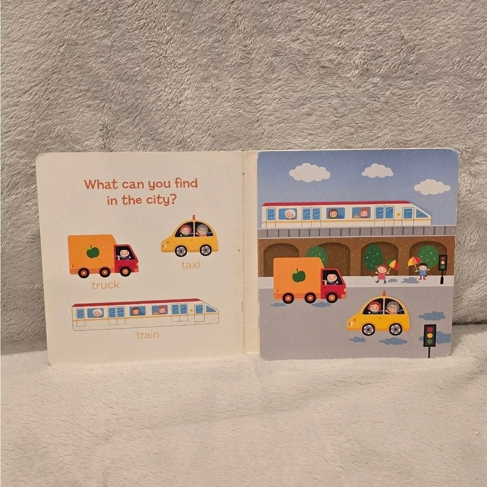 Highlights First Puzzle Board Book Set Find It Bedtime & Things That Go 2 Pack